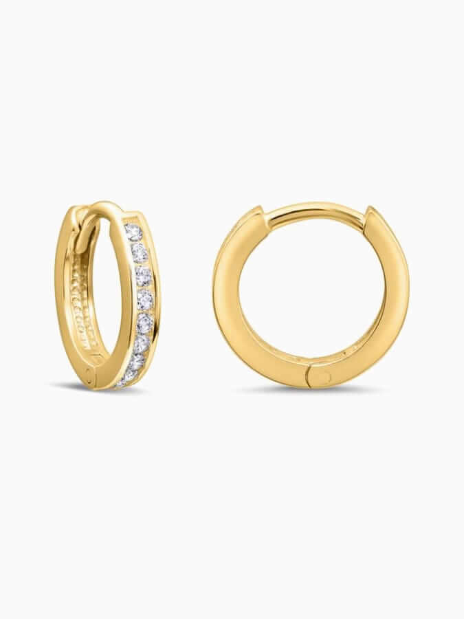 Minimalist Gold Hoops - Image 2