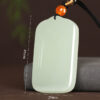 Natural Hetian Jade Peace & Safety Pendant Necklace - Xiao Yao