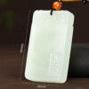 Premium Natural Hetian Jade Peace & Safety Pendant Necklace - Ping An Xi Le