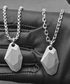 Pure Titanium Wishing Stone Style Pendant