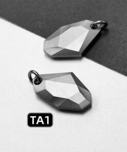 Pure Titanium Wishing Stone Style Pendant (6)