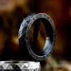 Rune Symbol Vintage Black Men's Prada Titanium Steel Ring