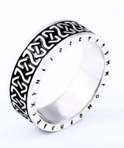 Rune Symbol Vintage Steel Men's Prada Titanium Steel Ring