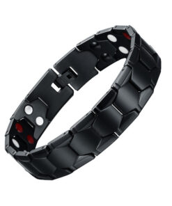 Titanium Steel Magnet Stone Men's Bracelet (3)