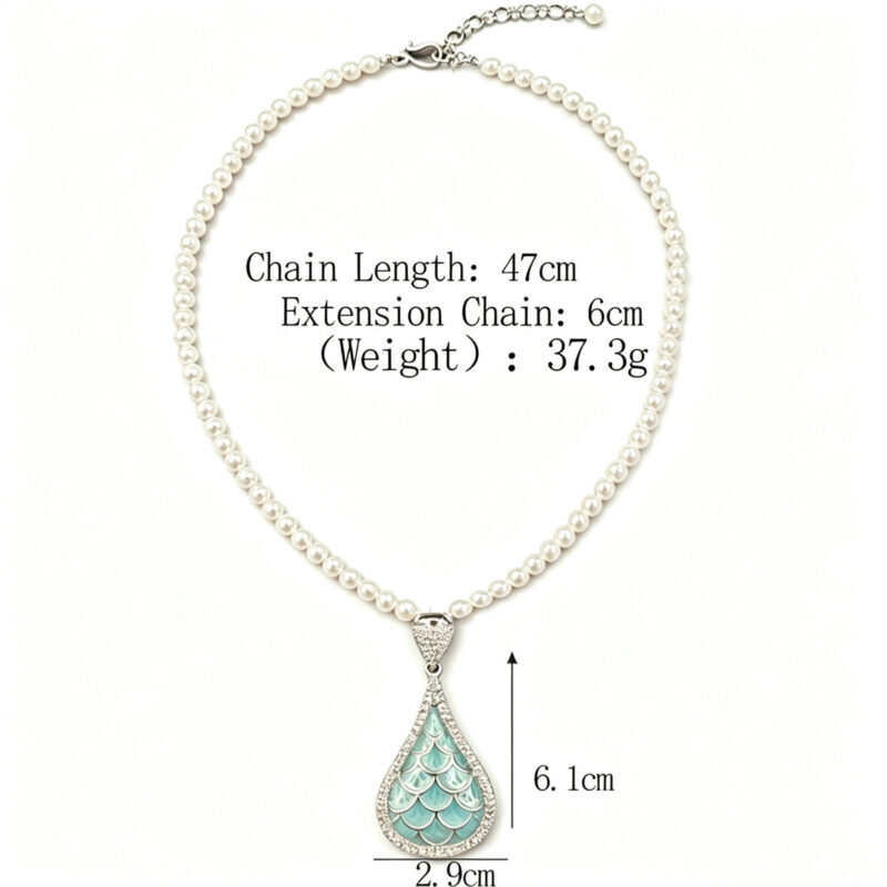 Retro Scale-Texture Pave-Set Earring Necklace & Ring Set (6)