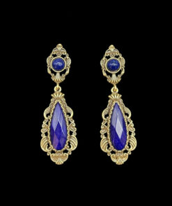 Vintage Lapis Lazuli Teardrop Jewelry Set Drop